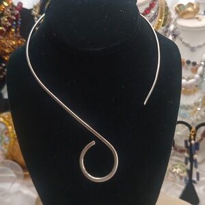 Mexico 925 Sterling Silver Torque Necklace Slider Color Colour